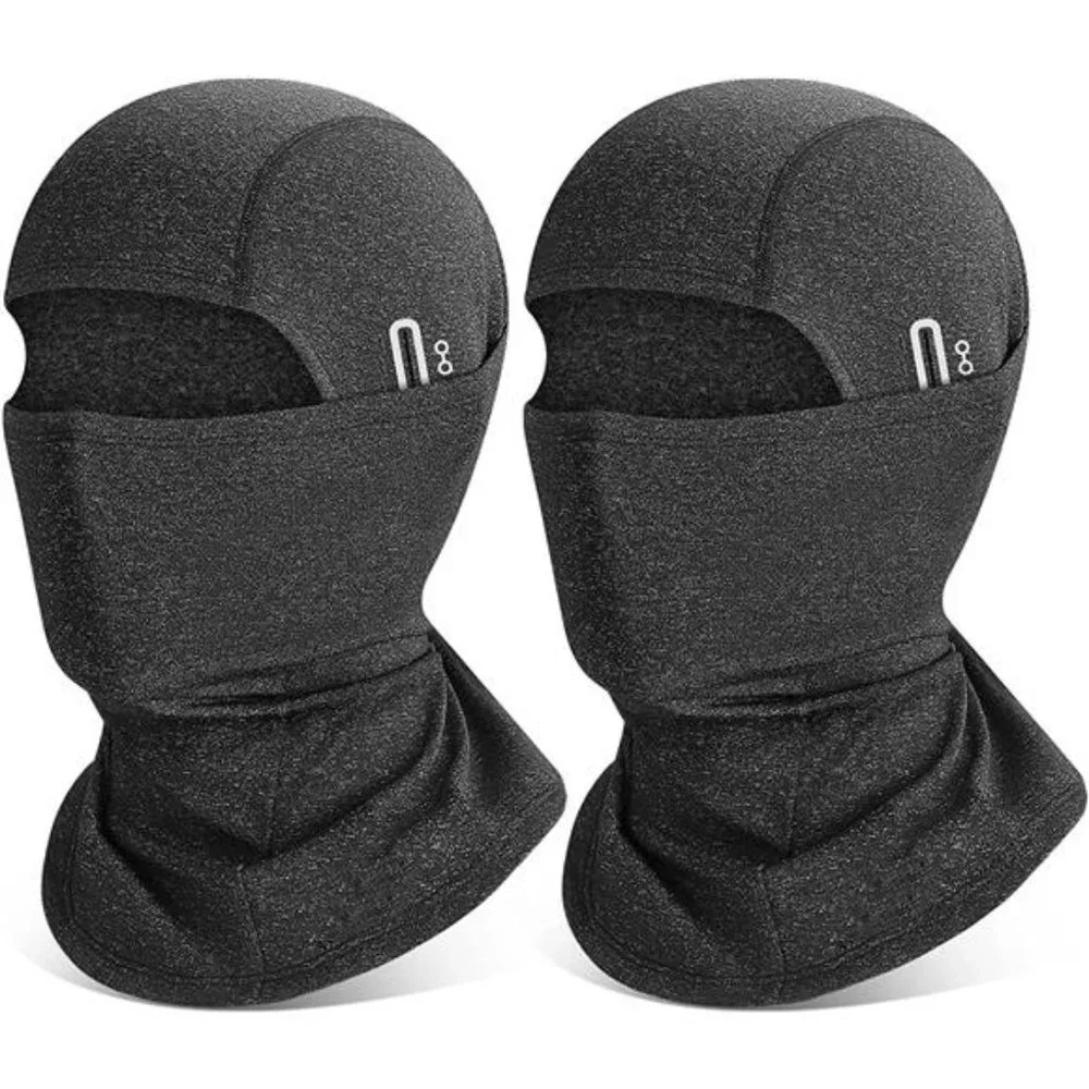 2Pcs Windproof Thermal Face Mask Cold Weather Scarf for Cycling Skiing Climbing